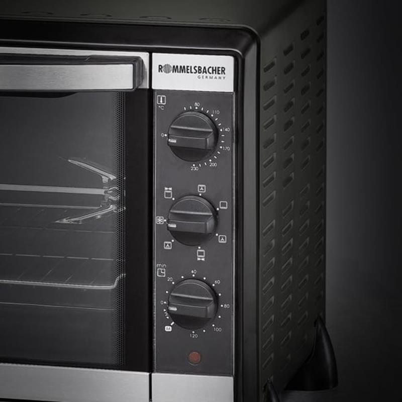 BG-1550-ROMMELSBACHER-Back-Grill-Backofen-Rottiserie-Bedienung